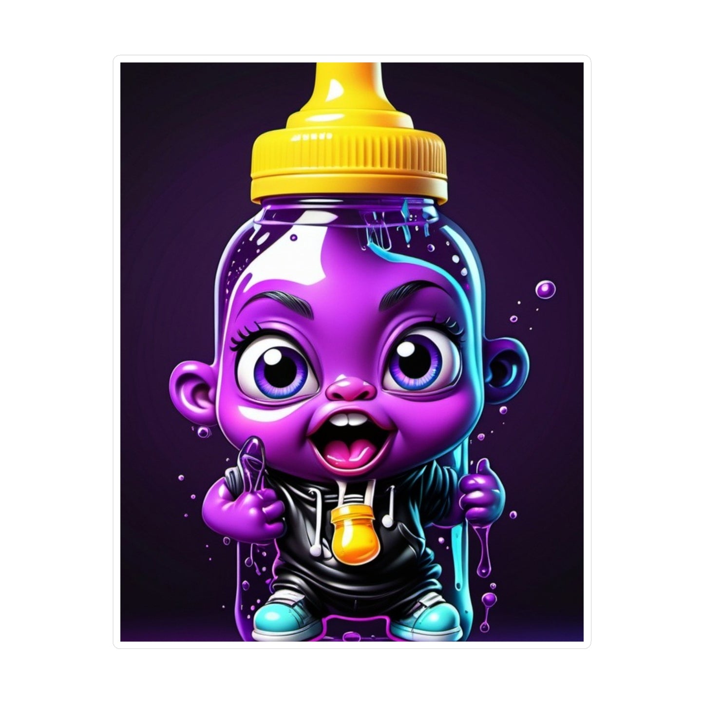 Baby Bottle pop sticker